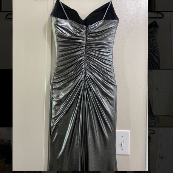 Jovani Metallic Gown practically New! Sz00 - Picture 7 of 16